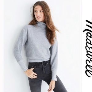 Rivet & Thread mock neck gray sweatshirt
